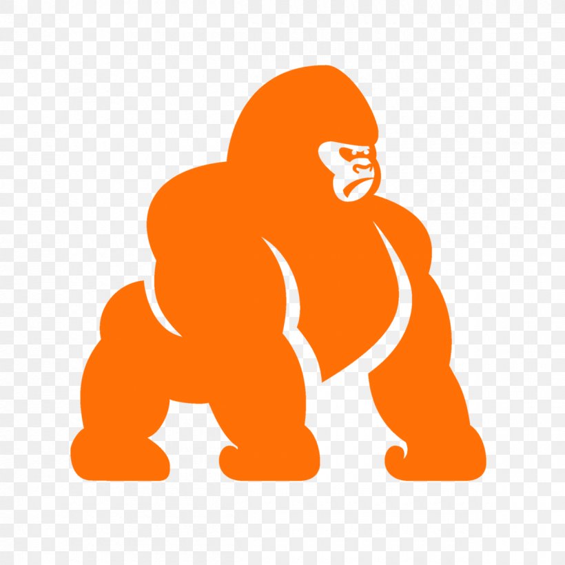 Gorilla Clip Art Ape, PNG, 1200x1200px, Gorilla, Ape, Drawing, Human, Icon Design Download Free