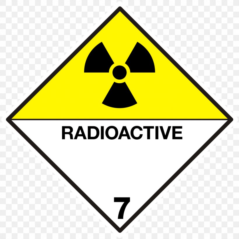 ADR Dangerous Goods HAZMAT Class 7 Radioactive Substances Hazchem Transport, PNG, 1024x1024px, Adr, Adr Dangerous Goods Classification, Area, Brand, Chemical Substance Download Free