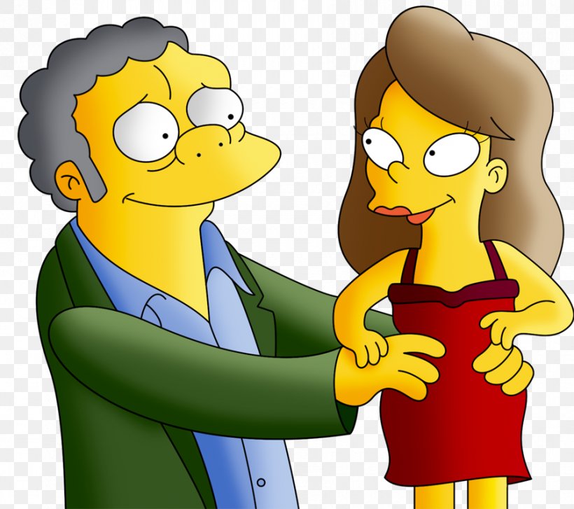 Ned Flanders Moe Szyslak Eeny Teeny Maya Moe The Simpsons, PNG, 900x799px, Watercolor, Cartoon, Flower, Frame, Heart Download Free