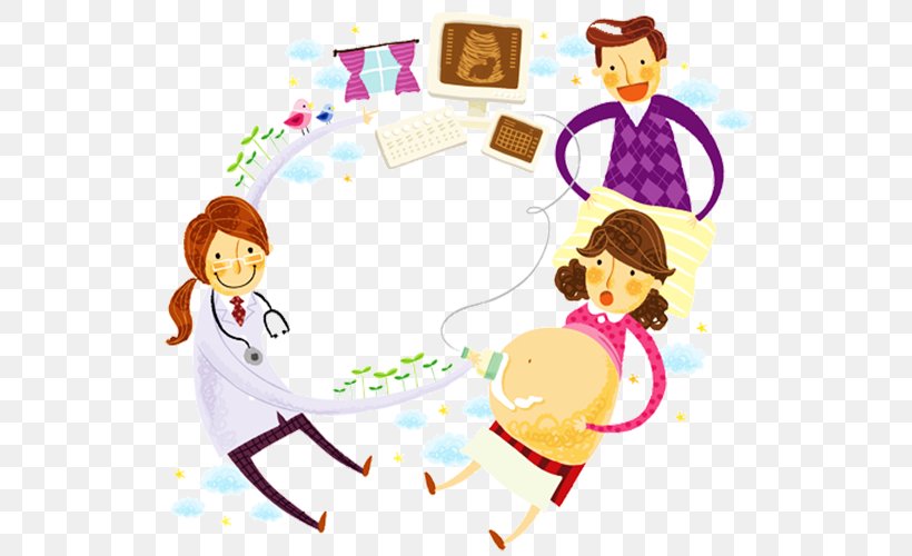 Pregnancy Physician Royalty-free Illustration, PNG, 554x500px, Pregnancy, Area, Art, Cartoon, Child Download Free