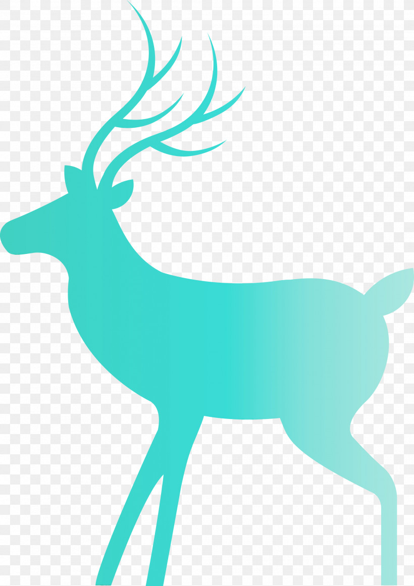 Reindeer, PNG, 2118x3000px, Christmas Deer, Antler, Deer, Line, Microsoft Azure Download Free