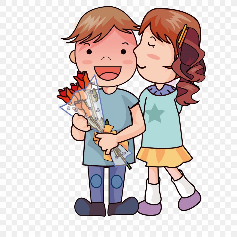 Cartoon Drawing Romance, PNG, 1500x1501px, Watercolor, Cartoon, Flower, Frame, Heart Download Free