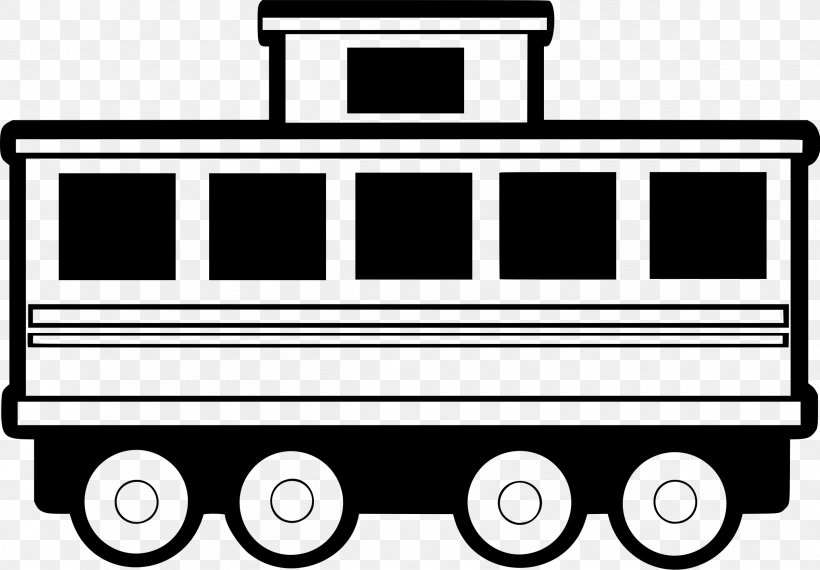 Passenger Car Train Rail Transport Clip Art, PNG, 2400x1669px, Passenger Car, Black And White, Brand, Car, Carriage Download Free