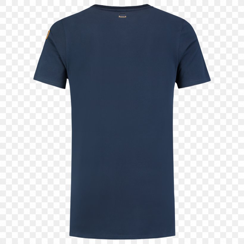 T-shirt Crew Neck Sleeve Neckline Clothing, PNG, 1000x1000px, Tshirt, Active Shirt, Blue, Casual, Clothing Download Free