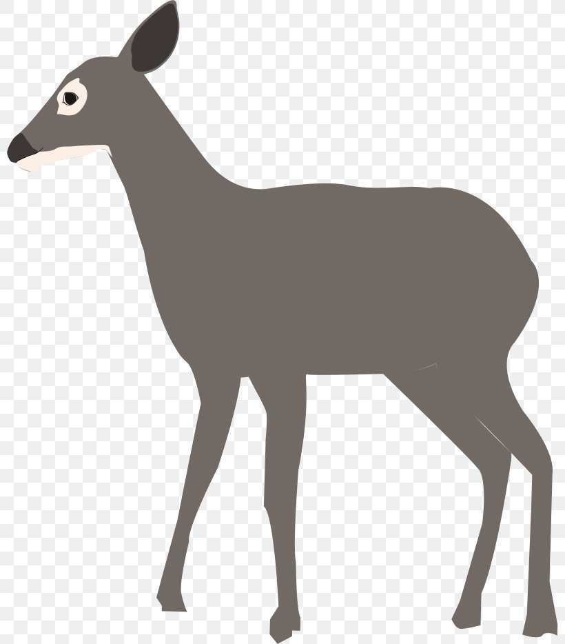 White-tailed Deer Elk Antelope Clip Art, PNG, 800x934px, Whitetailed Deer, Animal, Antelope, Antler, Black Download Free