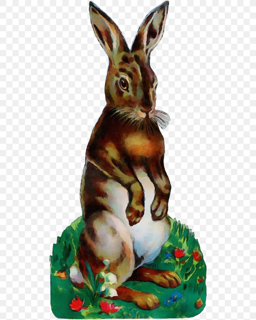 Easter Bunny, PNG, 508x1024px, Watercolor, Animal Figure, Easter Bunny, Figurine, Hare Download Free