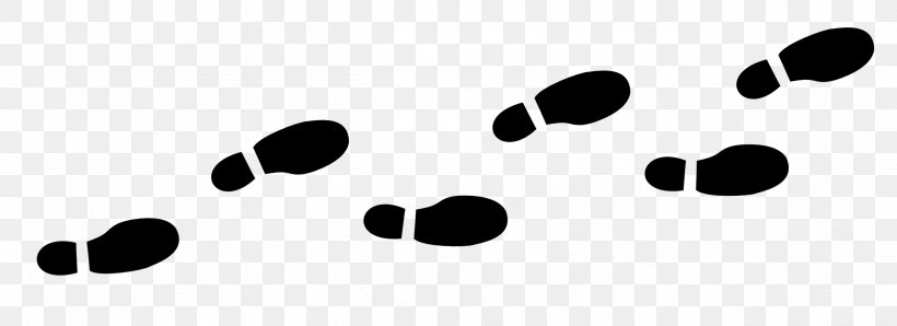 Footprint Desktop Wallpaper Clip Art, PNG, 2519x916px, Footprint, Black, Black And White, Display Resolution, Foot Download Free