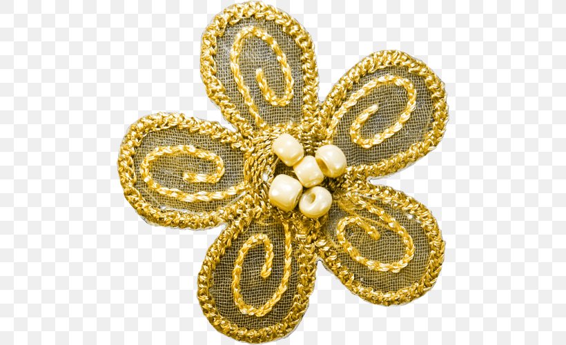 Artificial Flower Petal Gold, PNG, 500x500px, Flower, Artificial Flower, Brass, Brooch, Drawing Download Free
