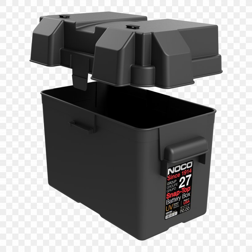 Car NOCO Snap-Top Battery Box Battery Charger The NOCO Company NOCO Group Battery Box, PNG, 5000x5000px, Car, Battery Charger, Battery Holders, Battery Terminal, Campervans Download Free