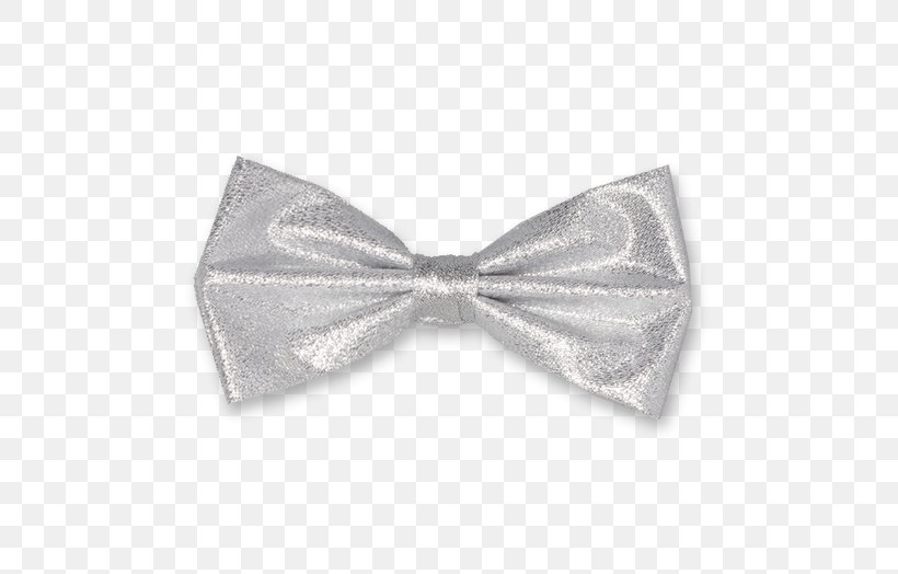 Bow Tie Necktie Silver Polyester Clothing Accessories, PNG, 524x524px, Bow Tie, Clothing Accessories, Fashion Accessory, Necktie, Organza Download Free