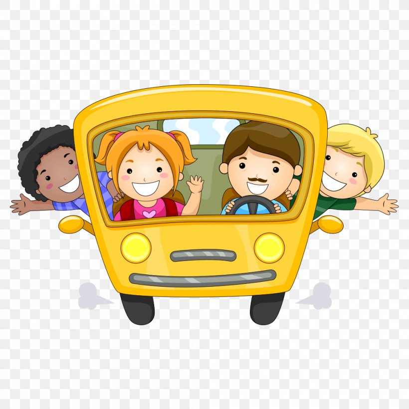Child Stock Illustration Royalty-free Clip Art, PNG, 1000x1000px, Bus, Boy, Bus Driver, Cartoon, Child Download Free