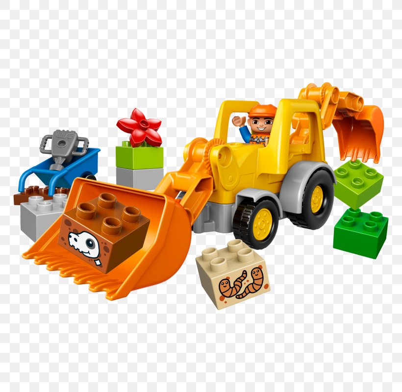 Lego Duplo Toy LEGO 10812 DUPLO Truck & Tracked Excavator Construction Set, PNG, 800x800px, Lego Duplo, Architectural Engineering, Construction Set, Digging, Excavator Download Free
