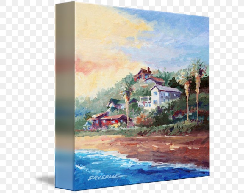 Watercolor Painting Crystal Cove State Park Gallery Wrap, PNG, 604x650px, Watercolor Painting, Acrylic Paint, Acrylic Resin, Art, Canvas Download Free