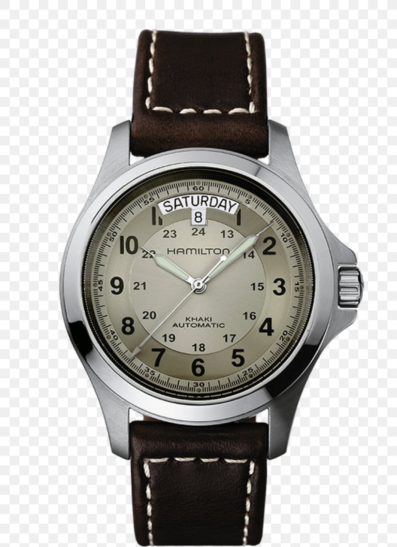 Hamilton Khaki King Hamilton Watch Company Automatic Watch Watch Strap, PNG, 740x1128px, Hamilton Khaki King, Automatic Watch, Bracelet, Brand, Gold Download Free