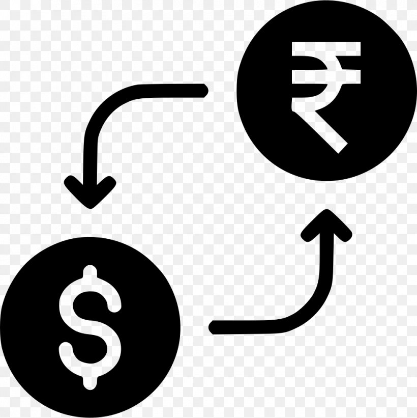 Indian Rupee Sign Exchange Rate Currency United States Dollar, PNG, 980x982px, Indian Rupee Sign, Black And White, Brand, Currency, Currency Converter Download Free