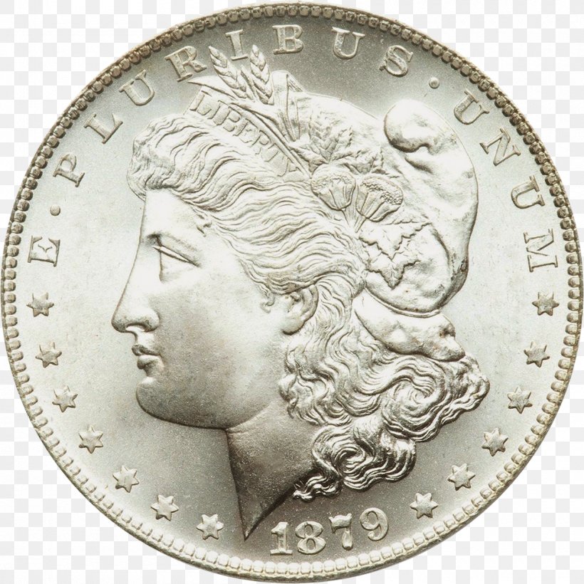 Morgan Dollar Dollar Coin United States Dollar Silver Coin, PNG, 1000x1000px, Morgan Dollar, Bullion, Bullion Coin, Coin, Coin Collecting Download Free