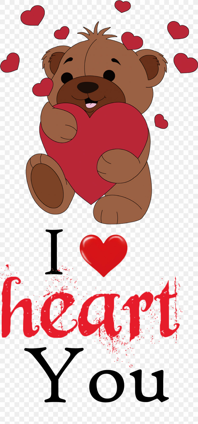I Heart You Valentines Day Love, PNG, 1405x2999px, I Heart You, Bears, Biology, Cartoon, Love Download Free