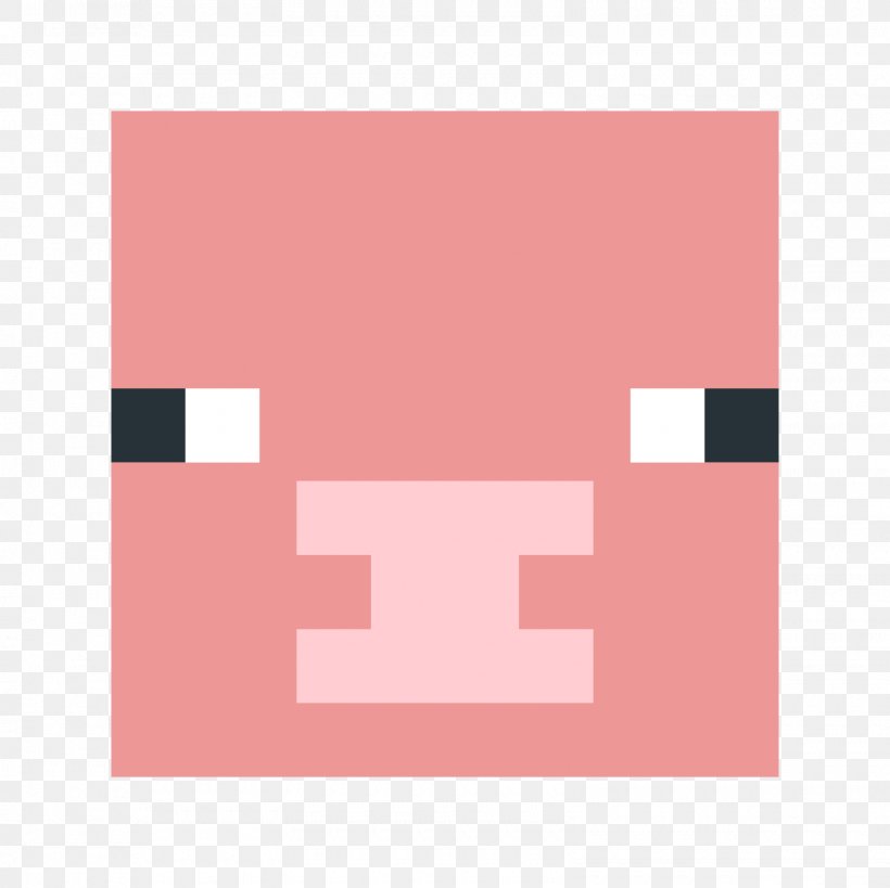 Minecraft: Pocket Edition Domestic Pig, PNG, 1600x1600px, Minecraft, Brand, Domestic Pig, Magenta, Minecraft Pocket Edition Download Free