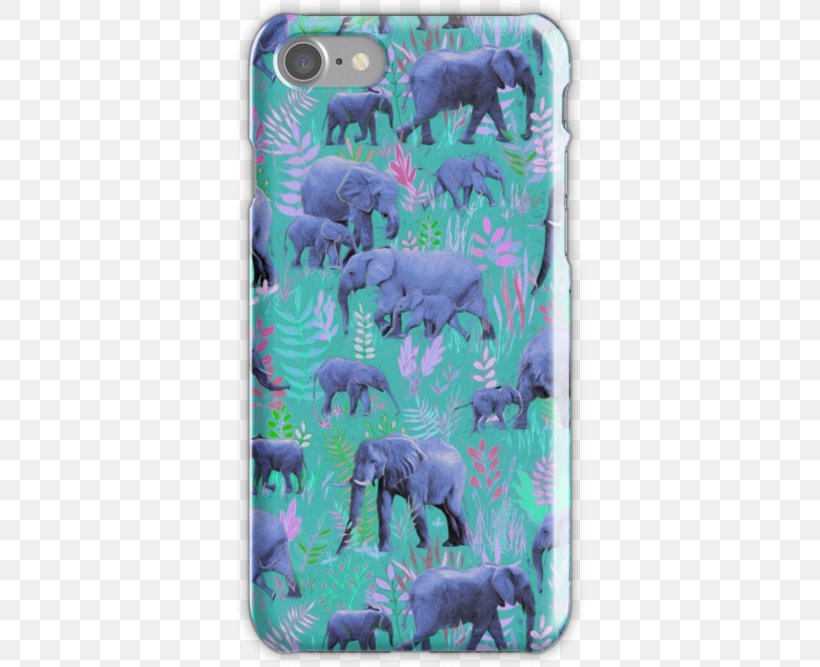 Official Micklyn Le Feuvre Animals Sweet Elephants Hard Back Case For Apple IPhone 7 Plus Indian Elephant African Elephant Spoonflower, PNG, 500x667px, Elephants, African Elephant, Dibond, Elephant, Elephants And Mammoths Download Free
