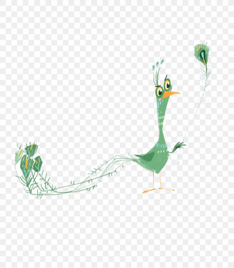 Peafowl Illustration, PNG, 900x1033px, Peafowl, Beak, Bird, Cartoon, Duck Download Free