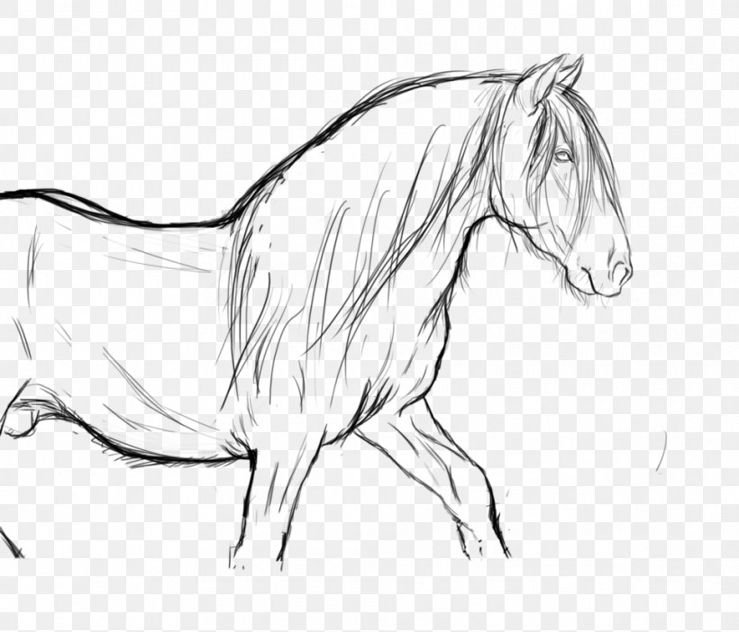 Arabian Horse Stallion Mustang Mane Sketch, PNG, 965x827px, Arabian Horse, Animal Figure, Arm, Artwork, Black And White Download Free