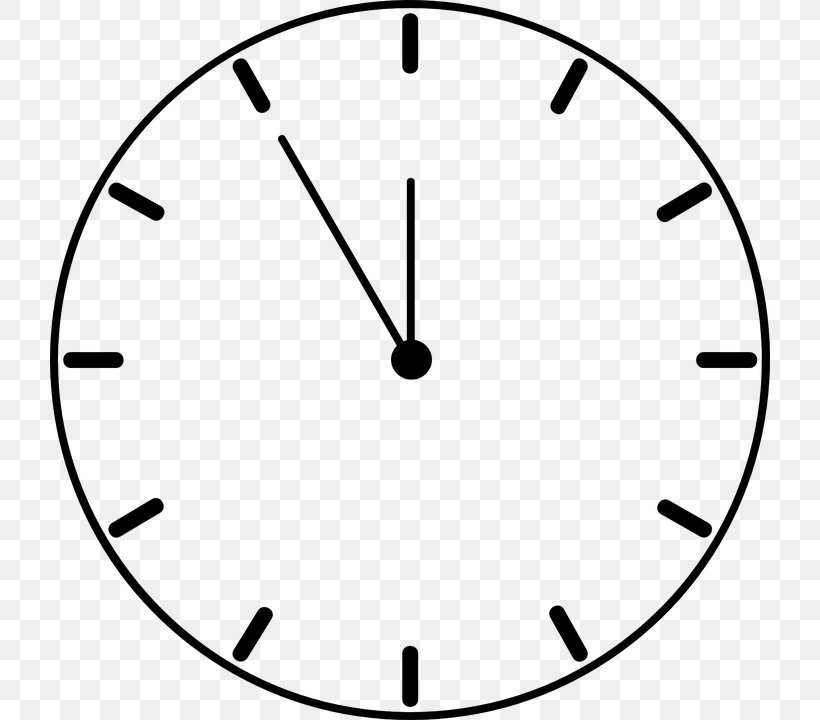 Clock Clip Art, PNG, 720x720px, Clock, Alarm Clocks, Area, Black And White, Clock Face Download Free