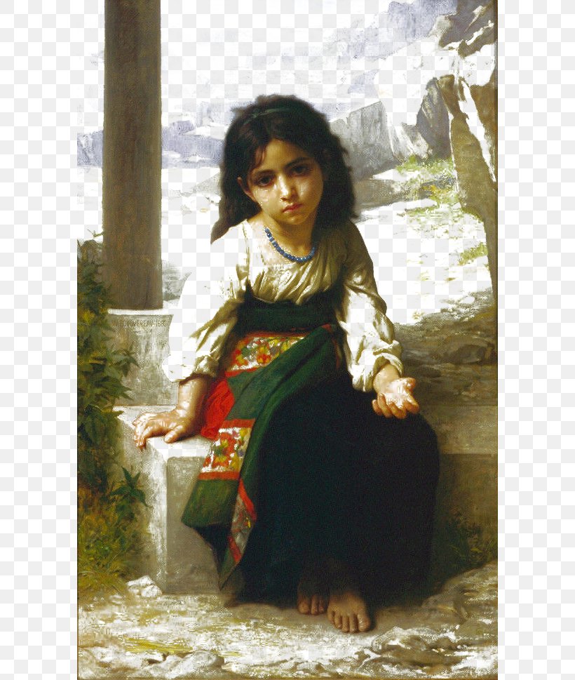 The Shepherdess Oil Painting Reproduction Little Beggar Canvas, PNG, 600x969px, Watercolor, Cartoon, Flower, Frame, Heart Download Free