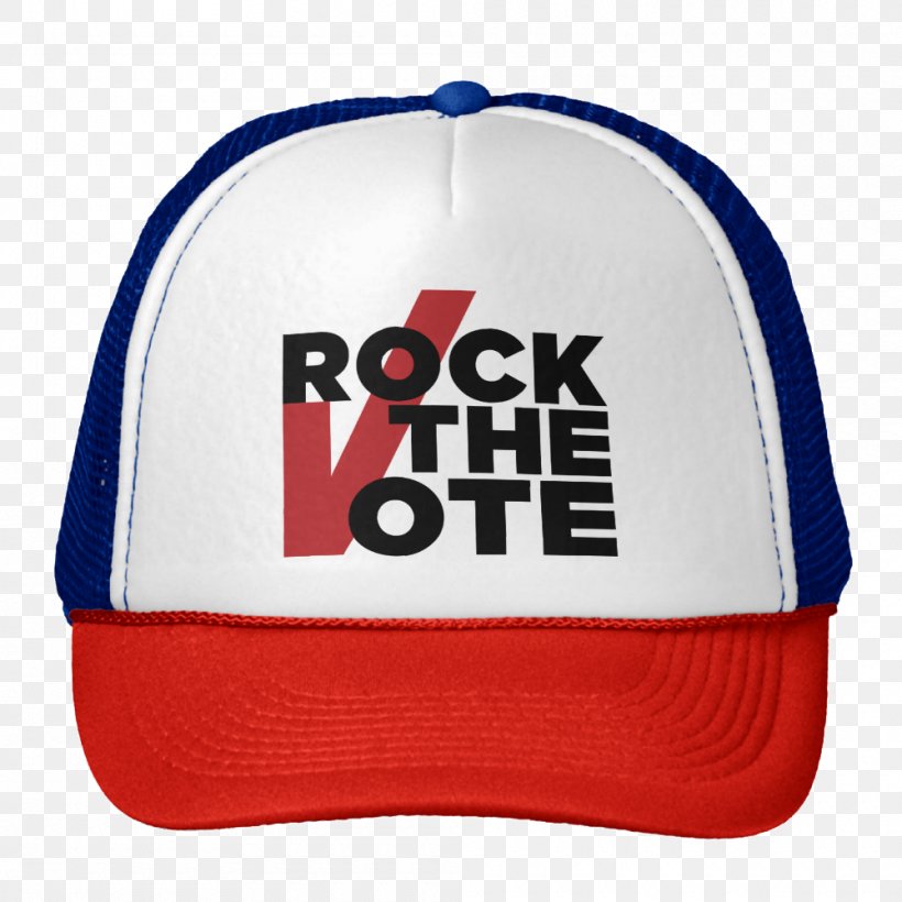 United States Rock The Vote Voting Voter Registration Political Campaign, PNG, 1000x1000px, United States, Baseball Cap, Brand, Cap, Democracy Download Free
