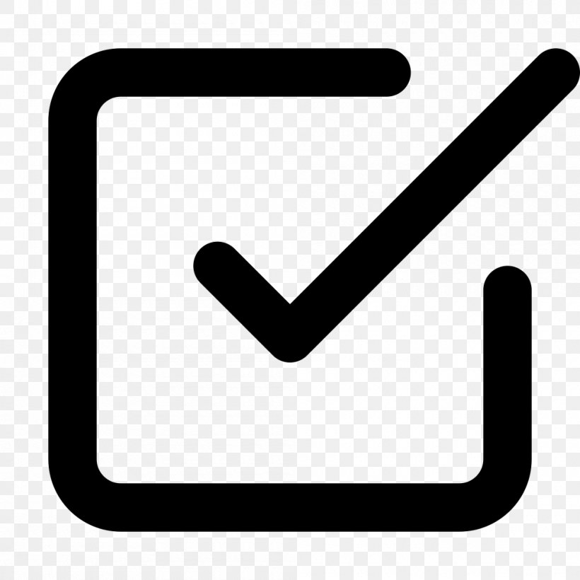Check Mark Logo, PNG, 1000x1000px, Check Mark, Blackandwhite, Computer, Finger, It Works Download Free