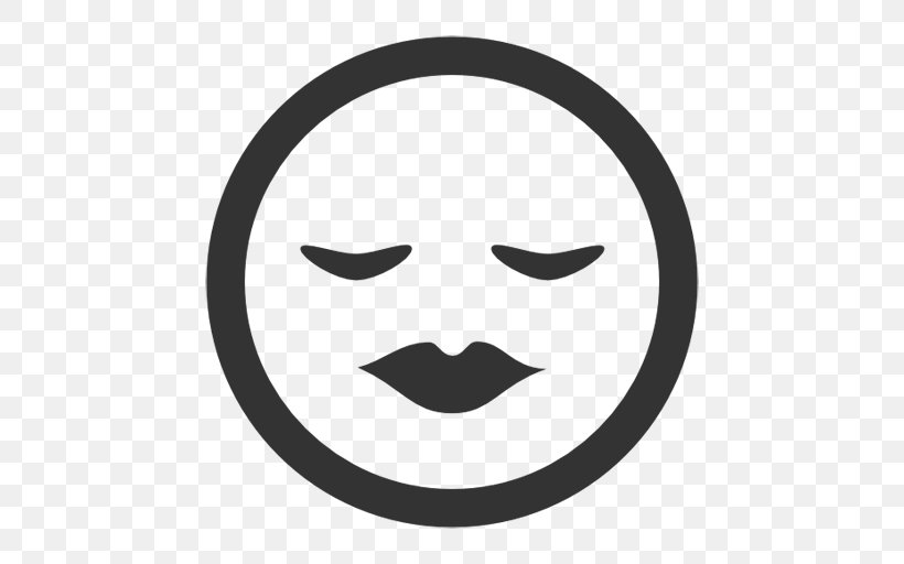 Emoticon Emoji, PNG, 512x512px, Emoticon, Black, Black And White, Email, Emoji Download Free