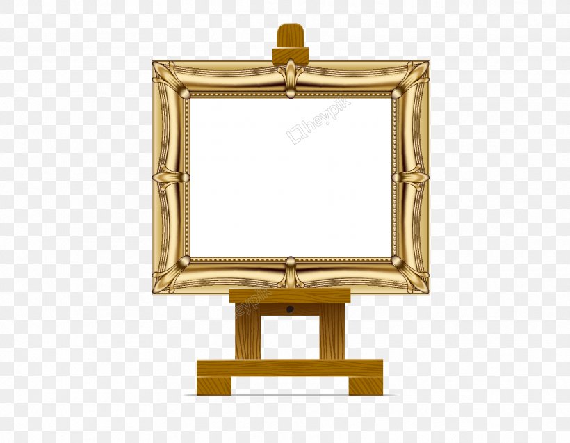 Gold Frame Frame, PNG, 1772x1378px, Easel, Brass, Canvas, Furniture, Gold Download Free