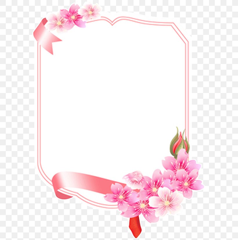Picture Frame Pink Floral Design, PNG, 602x826px, Picture Frame, Blossom, Chemical Element, Co Cou90fdu53ef, Floral Design Download Free