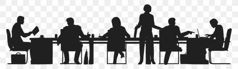 Businessperson Silhouette Office, PNG, 1024x300px, Businessperson, Black And White, Brand, Business, Communication Download Free
