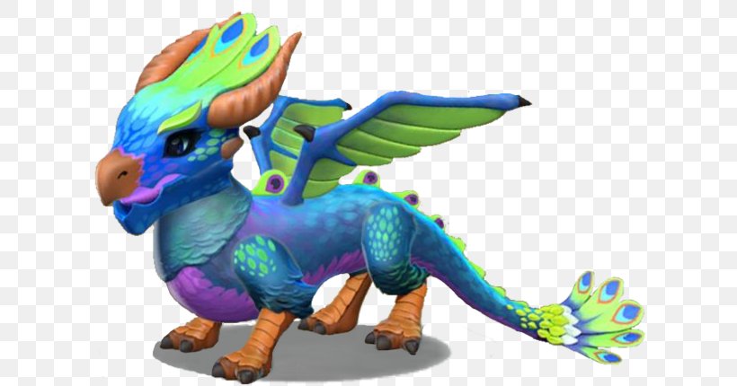 Dragon Mania Legends Asiatic Peafowl Kobold, PNG, 640x430px, Dragon, Aggression, Animal Figure, Asiatic Peafowl, Dinosaur Download Free