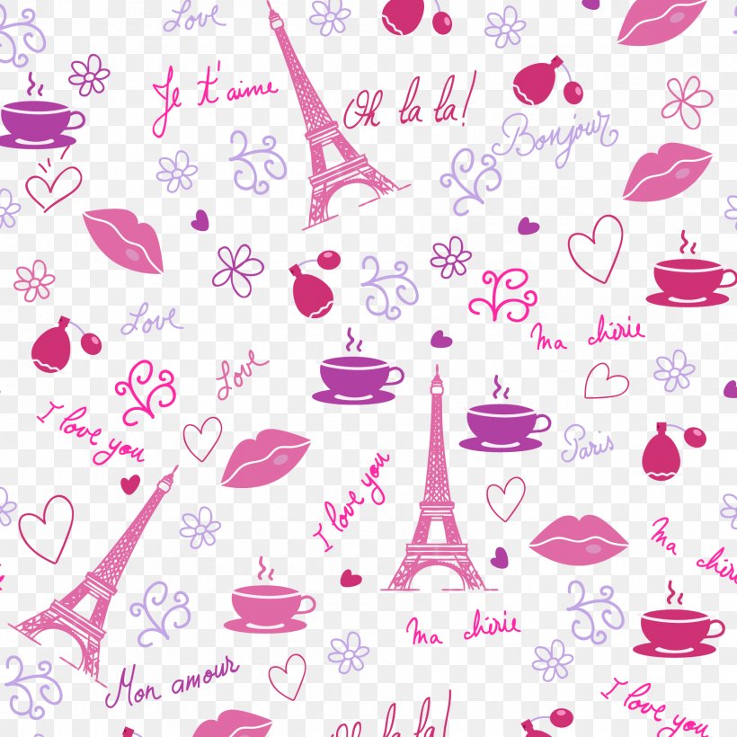 Eiffel Tower Euclidean Vector, PNG, 1800x1800px, Eiffel Tower, Element, Flower, Magenta, Petal Download Free