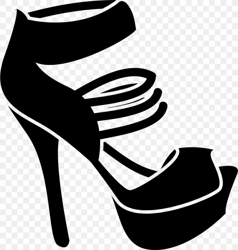 High-heeled Shoe Platform Shoe Stiletto Heel Clip Art, PNG, 934x980px, Highheeled Shoe, Absatz, Black, Black And White, Fashion Download Free