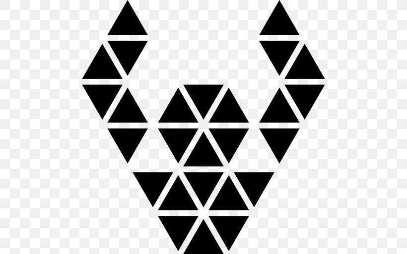 Triangle Ornament Polygon Shape, PNG, 512x512px, Triangle, Area, Black, Black And White, Geometry Download Free
