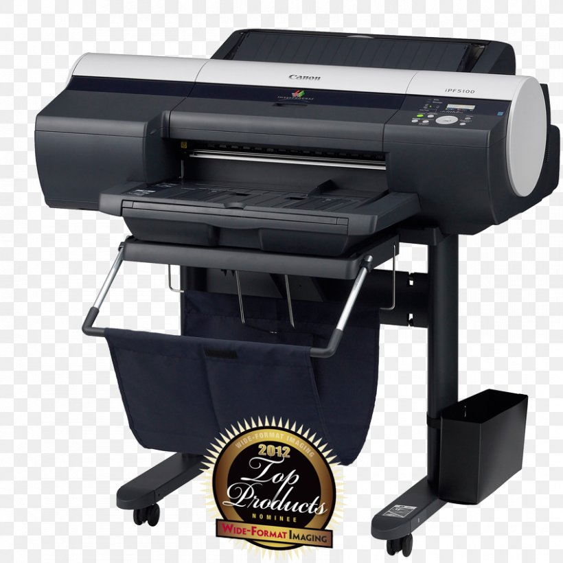 Wide-format Printer Canon ImagePROGRAF IPF5100, PNG, 850x850px, Wideformat Printer, Canon, Electronic Device, Imageprograf, Ink Download Free