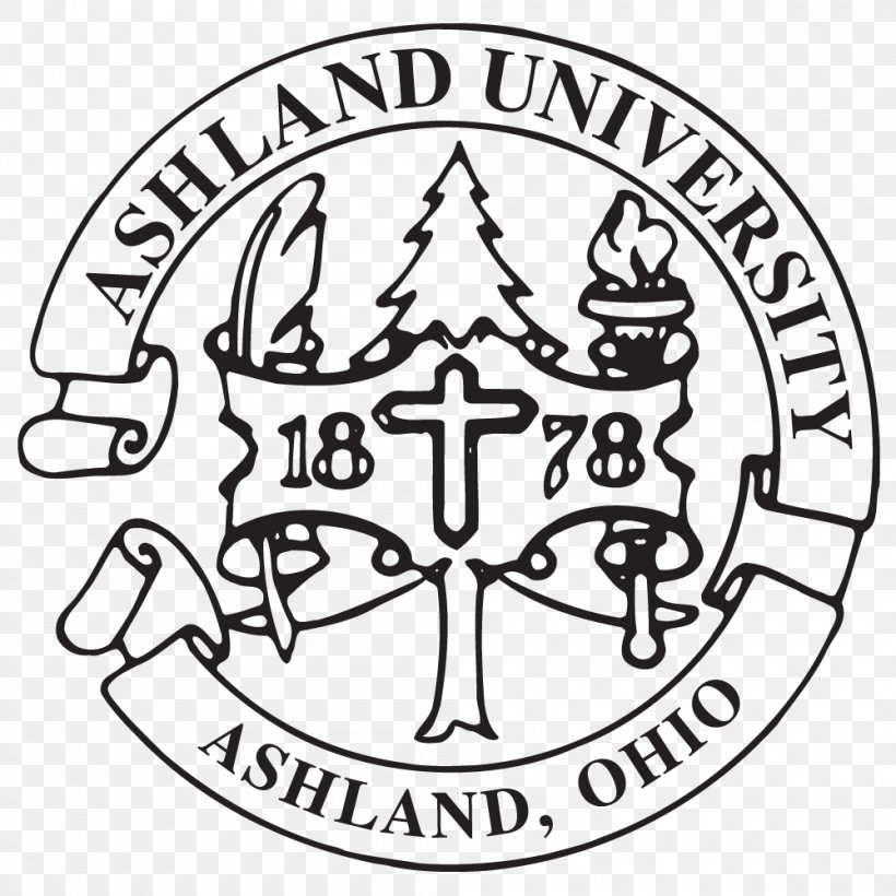 Ashland University Organization President Logo Brand, PNG, 1000x1000px, Ashland University, Area, Ashland, Black And White, Brand Download Free