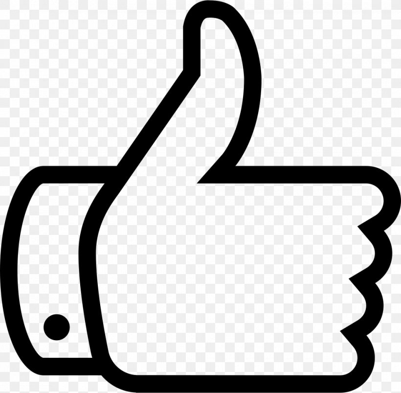 Thumb Signal Like Button, PNG, 980x960px, Thumb Signal, Area, Black And White, Button, Facebook Download Free