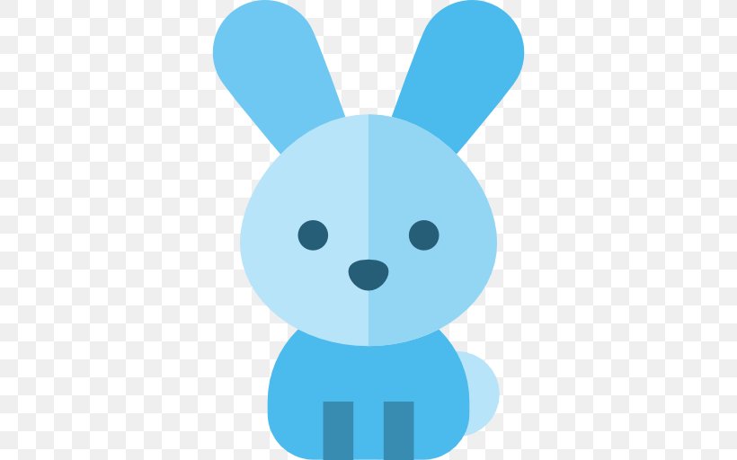 Rabbit Easter Bunny Hare Dog, PNG, 512x512px, Rabbit, Blue, Canidae, Cartoon, Dog Download Free