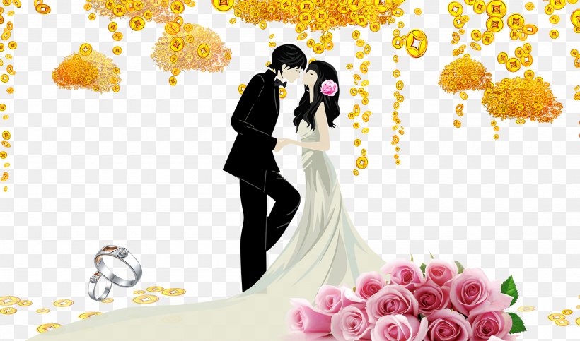 Wedding Bridegroom Wallpaper, PNG, 2000x1179px, Wedding, Bride, Bridegroom,  Cartoon, Event Download Free
