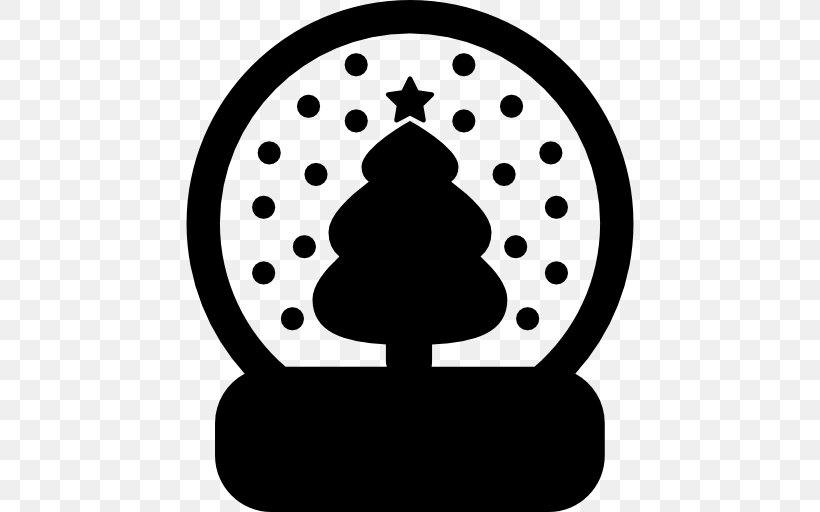 Christmas Snow Globes Crystal Ball, PNG, 512x512px, Christmas, Black, Black And White, Christmas Tree, Crystal Download Free