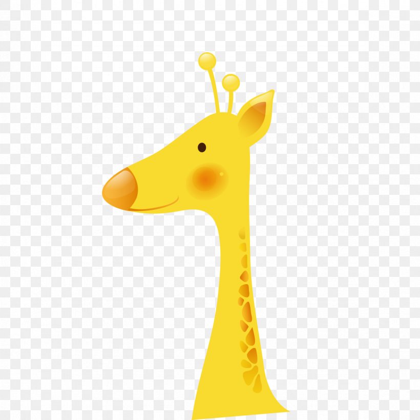 Giraffe Water Bird Cartoon Illustration, PNG, 1181x1181px, Giraffe, Beak, Bird, Cartoon, Giraffidae Download Free