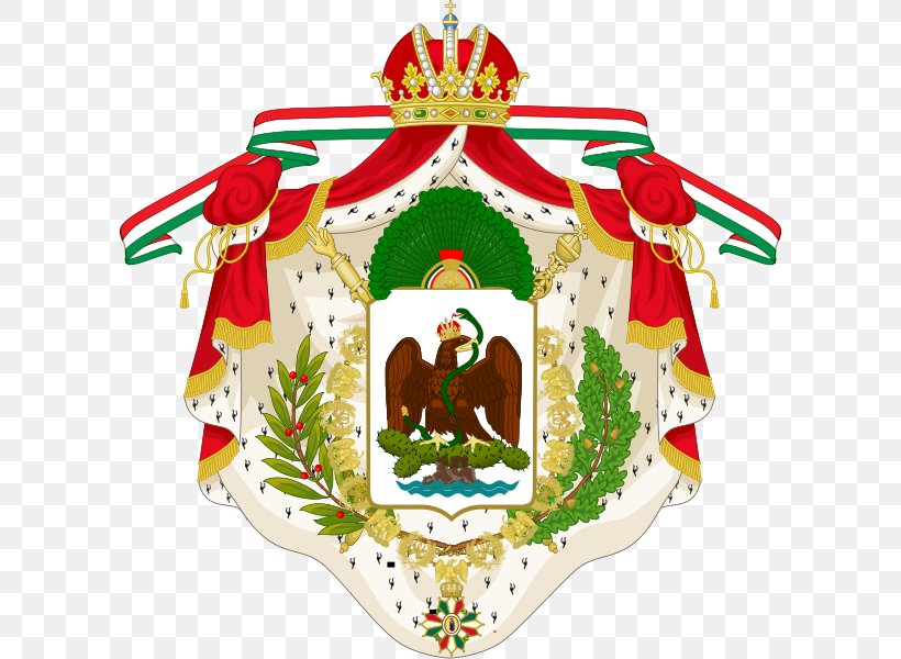 First Mexican Empire Mexico City Second Mexican Empire Coat Of Arms Of Mexico, PNG, 602x600px, First Mexican Empire, Christmas Decoration, Coat Of Arms, Coat Of Arms Of Brazil, Coat Of Arms Of Mexico Download Free