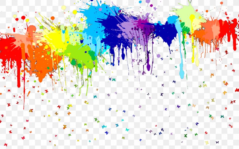 Painting Desktop Wallpaper Rainbow Clip Art, PNG, 1000x625px, Paint, Acrylic Paint, Aerosol Paint, Art, Canvas Download Free