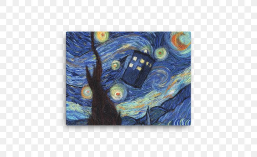 The Starry Night Painting Artist Tote Bag Modern Art, PNG, 500x500px, Starry Night, Art, Artist, Bag, Fine Art Download Free