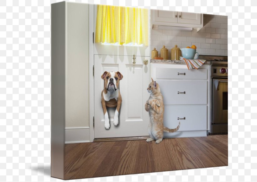 Bulldog Pet Door Cat Interior Design Services, PNG, 650x581px, Bulldog, Carnivoran, Cat, Cats Dogs, Dead Bolt Download Free