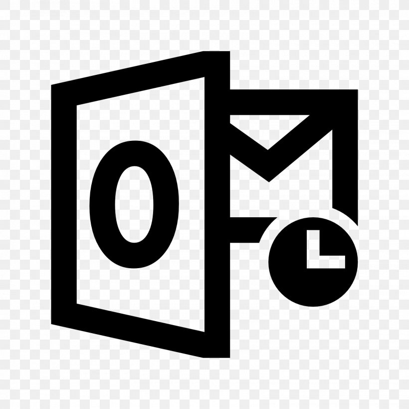 Outlook.com Microsoft Outlook Email, PNG, 1600x1600px, Outlookcom, Area, Black And White, Brand, Email Download Free