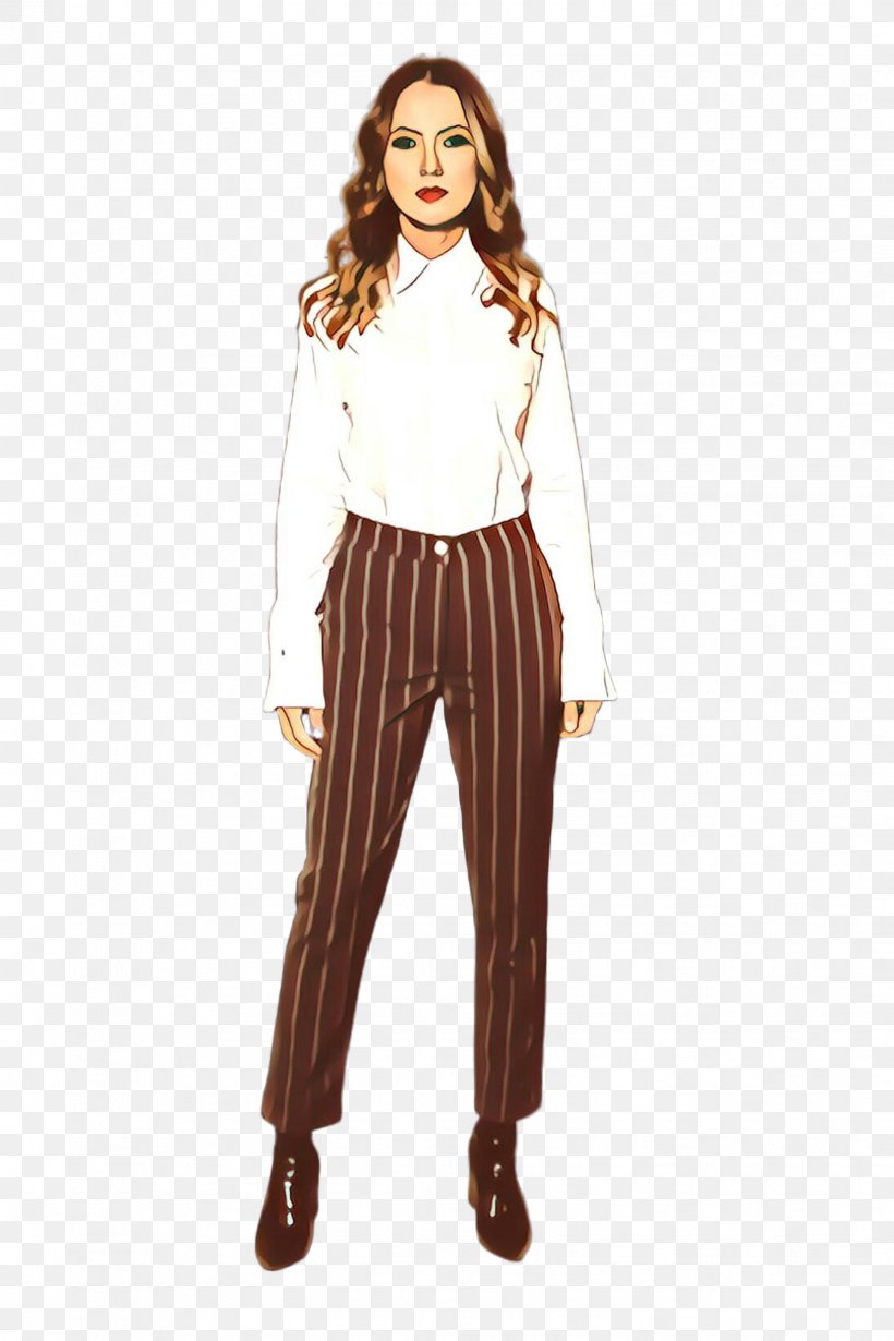Clothing White Waist Standing Brown, PNG, 1632x2448px, Cartoon, Brown, Clothing, Costume, Fashion Model Download Free